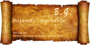 Bujdosó Gusztáv névjegykártya