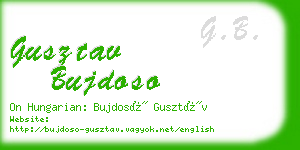 gusztav bujdoso business card